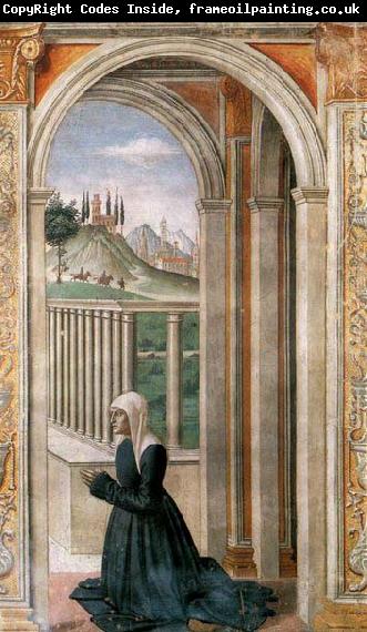 GHIRLANDAIO, Domenico Portrait of the Donor Francesca Pitti-Tornabuoni